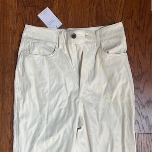 Weworewhat croc leather flare pant